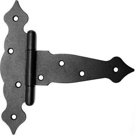 2 kpl Taotut saranat Saranakoriste Musta sinkki T-saranat Puuovien saranat, Puutarha-aita, Allasaita