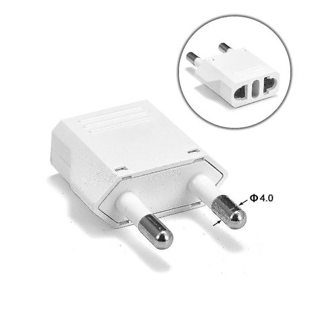 4 st europeiska till oss/ca-kontaktadapterkonverter europa till usa-strömuttag