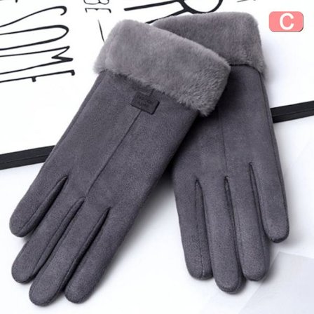 Motehansker Høst Vinter Furry Varm Full Finger