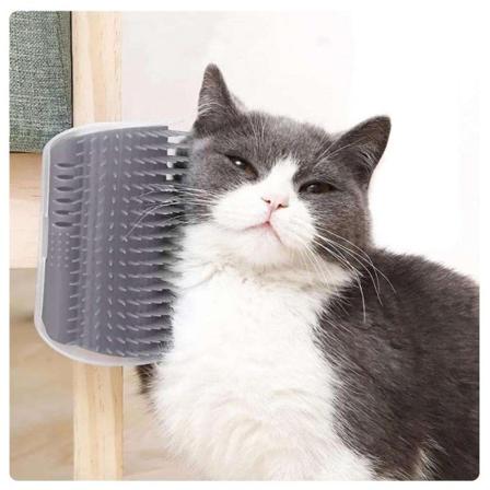 Kattkliare - Kattborste - Hörnmontering - Katt Grey