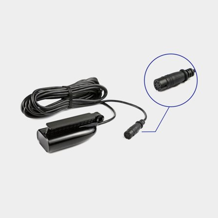 Dieptemetertransducer Lowrance SplitShot Skimmer Transducer, CHIRP/DSI, spiegel, hoge chirp/200kHz + DSI 455/800kHz, 8-pins