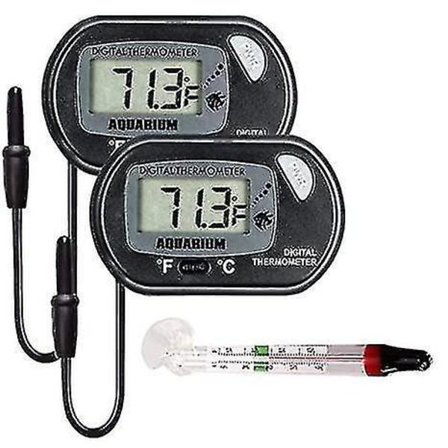 3-pak LCD digitalt akvarie termometer til fiske akvarium marine temperatur