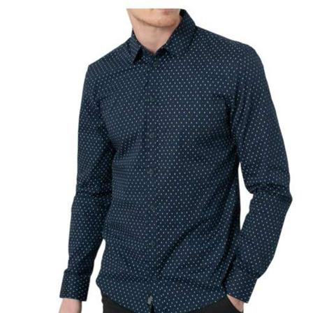 Blend, Long sleeve shirt Blauw, Heren, Maat:S