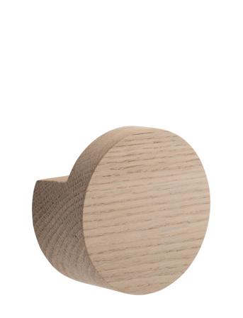 Wood Knot, Large, Natur Ek Home Storage Hooks & Knobs Brun By Wirth