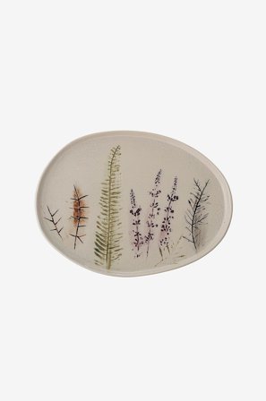 Bloomingville - Serveringsfad Bea diameter 34,5 cm - Natur - Serveringsfade - Fra Homeroom