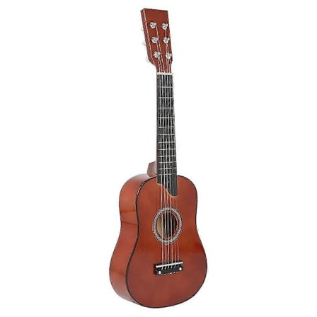 25-tommers Mini Liten Gitar Basswood 6 Strenger Akustisk Gitar med Plekter Strenger for Nybegynnere Barn Gave