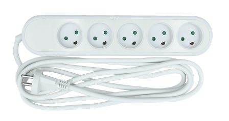 Nordic Quality 5-way socket w/dummyhole (D), 5m