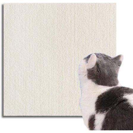 Katteskrapematte Premium 30x30 cm lys beige 2-pakning beskytter møbler sterkt feste for lek
