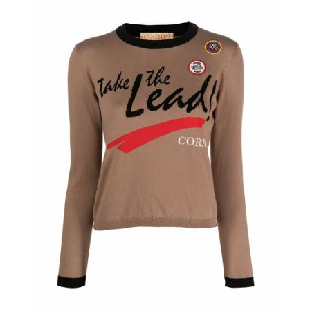 Cormio, Round-neck Knitwear Bruin, Dames, Maat:S