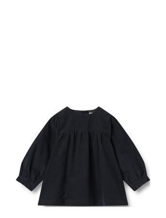 Wheat Dress L/S Elvira Marinblå