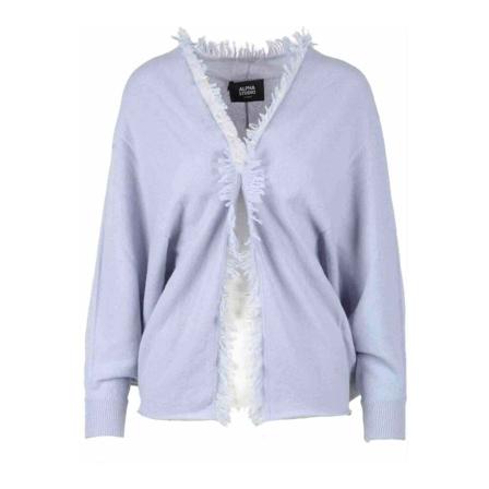 Alpha Industries, Cardigans Blauw, Dames, Maat:S