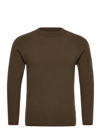 C.P. Company Lambswool Grs Crew Neck Full Knit - Brown - XS