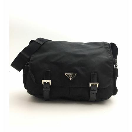 Prada Vintage Pre-owned Cross Body Väska svart, Dam Vintage Väskor, Dam, Storlek: ONE SIZE