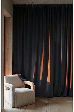 Jotex - Op Maat Gemaakt Fluwelen Gordijn Grijs Grijs - DEMI - Koop Gordijnen bij Jotex