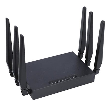 5G CPE-router med SIM-kortplats, Dual Band WiFi6 1000 Mbps Gigabit Ethernet-nätverk, 5G WiFi-router med 8 antenner 100–240 V EU-kontakt