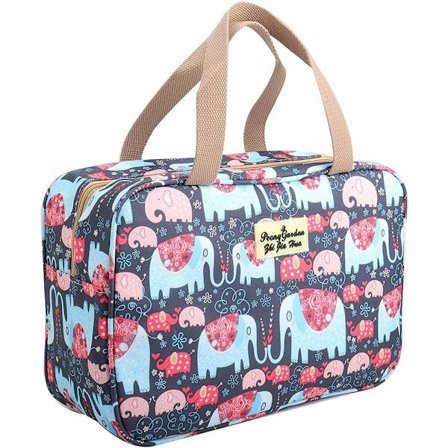 Stor Necessär Handhållen Stor Sminkväska Rese-sminkväska Bärbar Stor Tvättväska Vattentät Necessär Organizer