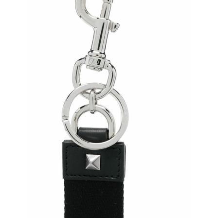 Valentino Garavani, Keyrings Zwart, Heren, Maat:ONE Size,print