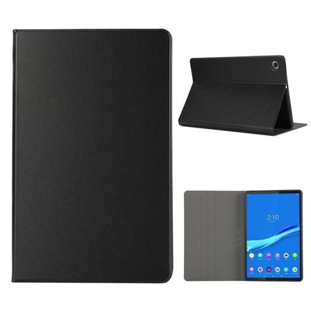 Lenovo Tab M10 FHD Plus yksinkertainen nahkainen läppäkotelo - Musta Black