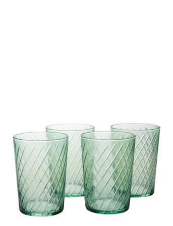 Ayoe High Home Tableware Glass Drinking Glass Grön Monday Sunday