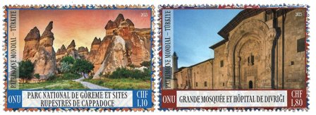 FN Geneve - Unesco - Postfrisk sæt 2v