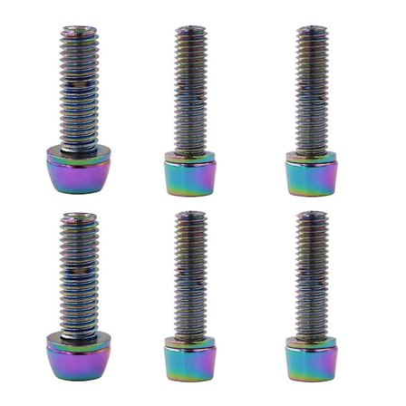Pyörän ohjaustangon pultit, titaani-allen kartiomaiset pyörän ohjaustangon pultit polkupyörän ohjaustangon pultit