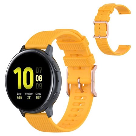Silicone watch band for Samsung Galaxy Watch 3 (41mm) / Active - Yellow