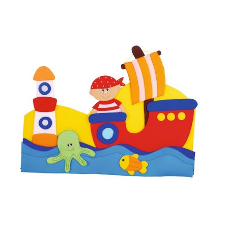 Väggdekoration skepp - Lyreco - Skolmöbler och inredning - Ljudabsorbenter - Vägg