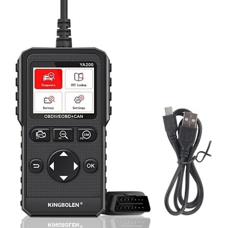 OBD2 Automaattinen diagnostiikkatyökalu Skanneri Auton vikakoodinlukija täydellä OBD-II toiminnallisuudella - Monimerkkinen, ranskaksi