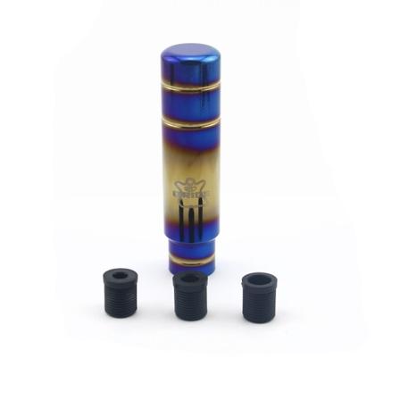 JDM Style Universal Car Burnt Blue Burned Blue 13cm Aluminium Växelspaksknopp Växelspak Head-Baking blå Baking blue