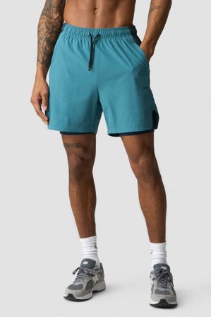 Sculpt 2-in-1 Shorts M Dark Dusty Teal/Light Faded Teal