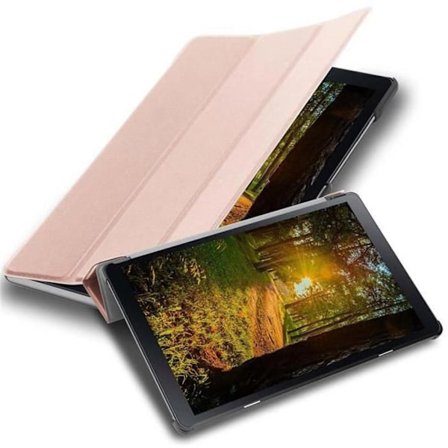 Etui för Samsung Galaxy Tab A (10,5 tum) Fodral i ROSA PASTELL Tablet Hölje Skydd Auto Wake Up Plånbok