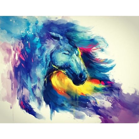 30 x 40 cm, hästdiamantmålning broderidiamantmålning Ca