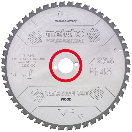 Metabo 628057000 Sagklinge 315 x 30 mm 48T, Maskintilbehør & forbruk