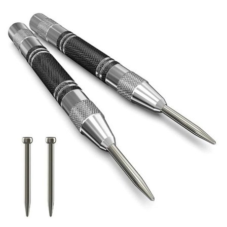 Automatisk Centre Punch Generelt Træbearbejdning Metal Bor Justerbar Fjeder Belastet Automatisk Punch Hånd værktøj