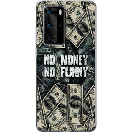 Kompatibelt Mobildeksel til Huawei Huawei P40 Pro Dollarbunter i collage med tekstmeldinger mørkt kraftig design som symboliserer økonomi holdning o