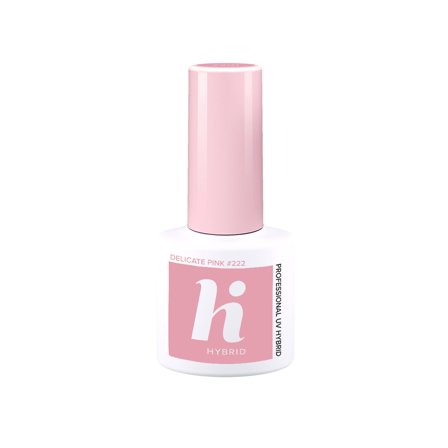HI HYBRID Choco&Latte Smalto Semipermanente #222 Delicate Pink 5ml - Smalto Effetto Gel