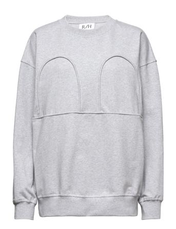 Mickey Os Sweater Sweatshirt Trøje Grå R/H Studio