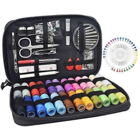 Bærbart husholdningssyesæt med komplet nålesæt til voksne, børn og begyndere