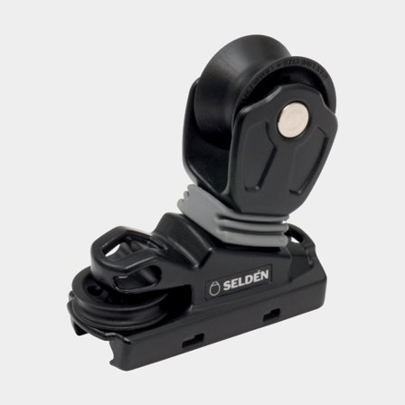 Seldén System 22 - Genua Car, Slide Rods, Single Plain Bearing Sheave, Becket for Control Line (442-101-01)
