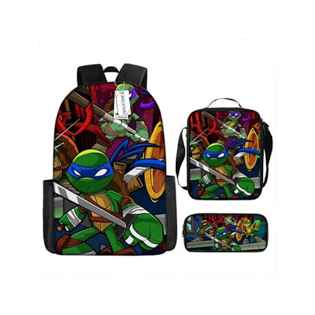 Teenage Mutant Ninja Turtles Rygsæk Tredelt Sæt5