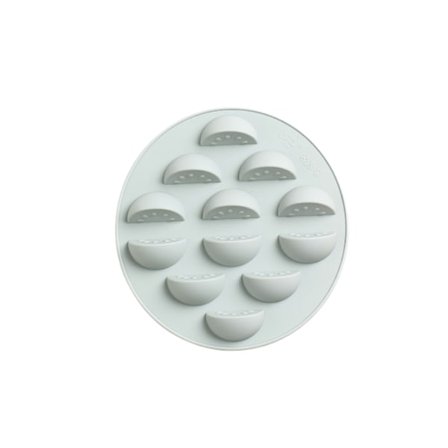 Vandmelonformet silikone chokolade kageform isgitterform slik bagning form isform (blå)