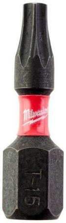 Milwaukee SHOCKWAVE Impact Duty TX15 Bits 2-pakning TX15 - 25 mm, Maskintilbehør & forbruk