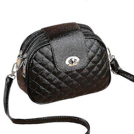 2021 Ny vår- och sommar Dam Enkel Axel Messenger Mini Väska Mode Lingge Damväska Tre-lagers Väska Liten Rund Väska Damväska