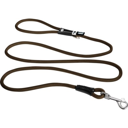 Curli Stretch Comfort Leash L Koppel & Spårlinor Brown 1,8 m
