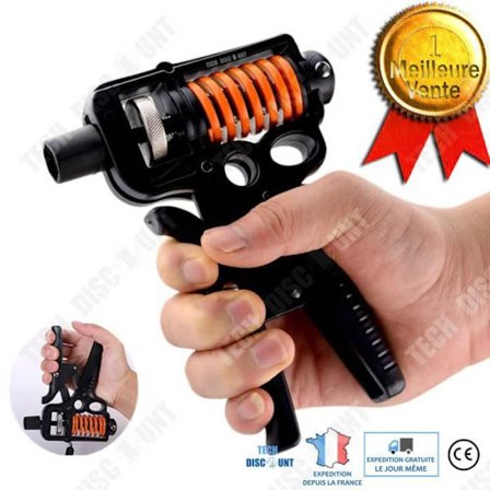 Justerbart håndtag - TD - Multiforce - Fingerrehabilitering - Fitness - Sort