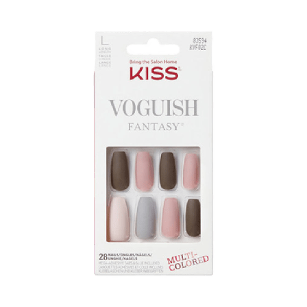 Kiss Vougish Fantasy Nails- Multicolor Lösnaglar & dekoration Unisex 28 nails