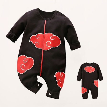 Mub- Tilpasset børns cosplay-tøj 0-1 år gammel baby heldragt japansk anime cosplay babytøj personlighed romper kostume
