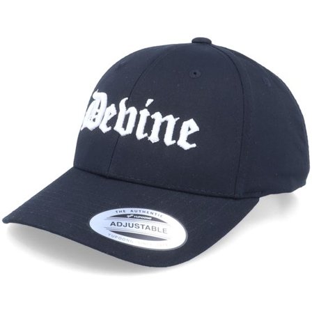 Blackletter - Svart adjustable Keps - 3D Devine Black Adjustable @ Hatstore
