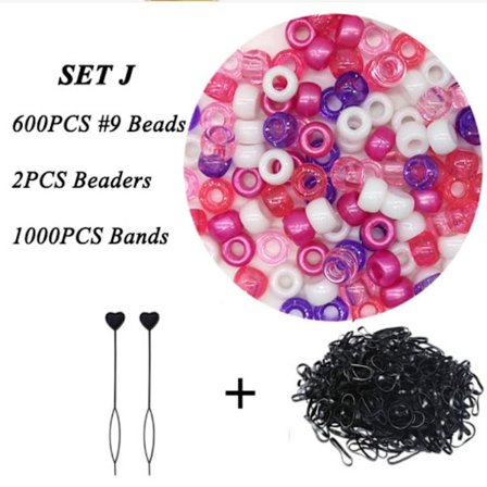 Quick Beader Hårperlesæt SET J SET J
