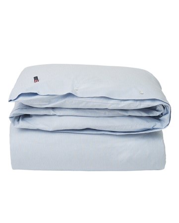 Lexington Icons pinpoint duvet blue/white
